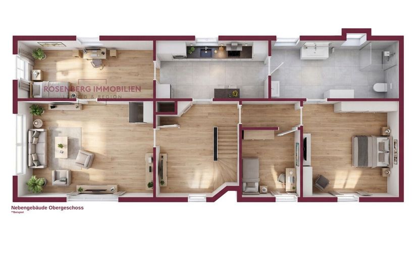 Zwei Häuser auf großzügigem Grundstück mit viel Potenzial in ländlicher Lage - Ideal für Familien! – Grundriss NG OG