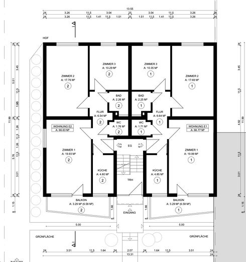 MFH with 5 units, 80% rented, well-maintained in Weinsberg – Erdgeschoss