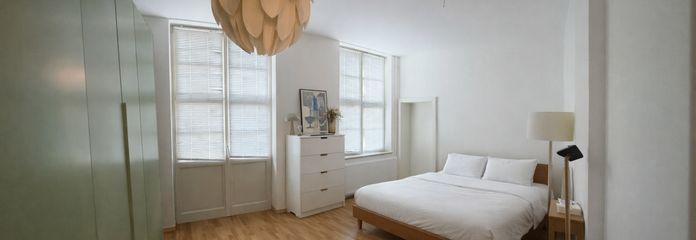 Schlafzimmer mit Balkon & Bad