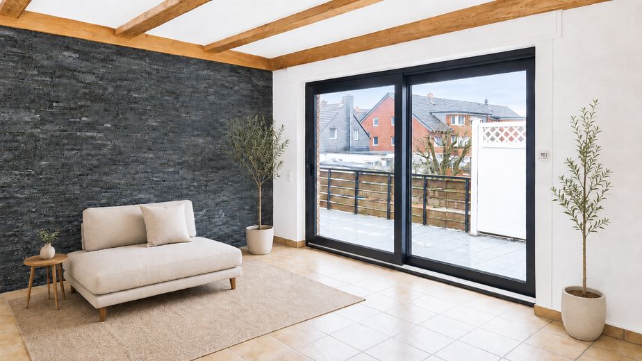 7-Zimmer-Wohnung mit eigenem Eingang, Kamin, Terrasse in Bottrop-Fuhlenbrock – Essbereich Beispiel