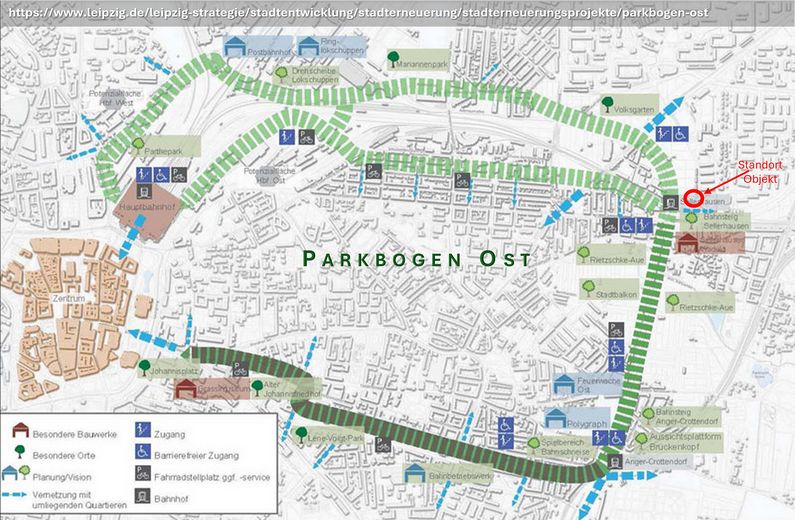 2-Zi. Wohnung + Balkon + Keller + Garten + Aufzug – Parkbogen Ost (in Bau)