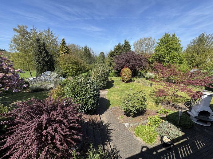 Garten vom Balkon aus