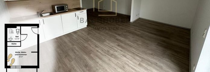 Wohnbereich und Küche