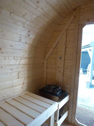 Außen Sauna (Innenansicht)
