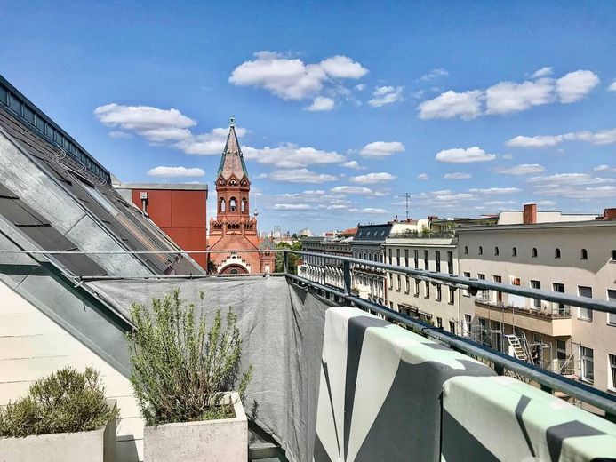 SANS COMMISSION : maisonette sous les combles à Bergmannkiez – Blick Terrasse 5. OG