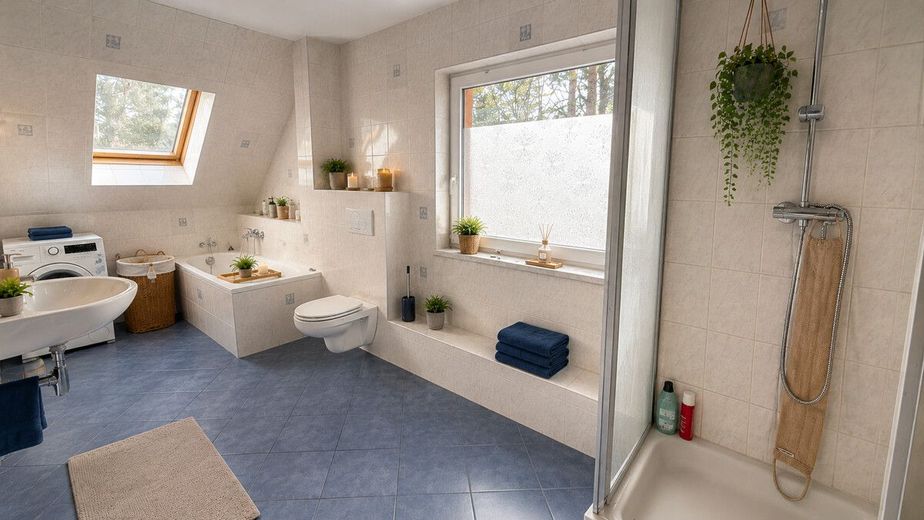 PROVISIONSFREI | 182 m² Familienhaus mit separatem Wohnbereich in ruhiger Sackgasse – Badezimmer 1 OG