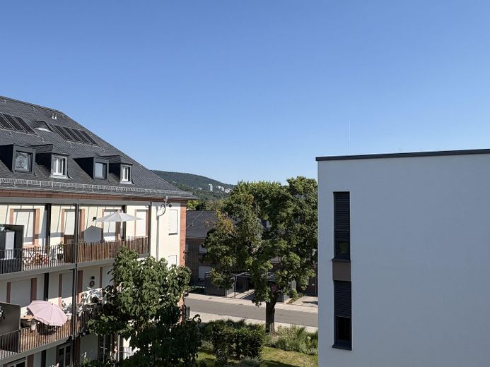 Penthouse met 2 dakterrassen | Campbell, Heidelberg | Direct te betrekken | 2 parkeerplaatsen in de ondergrondse parkeergarage – Ansicht nach Süden
