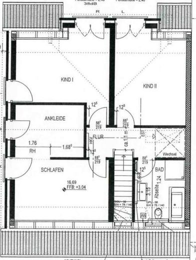 Moderna casa bifamiliare con 5 locali, finiture di pregio e giardino a Bönningstedt – Grundriss OG