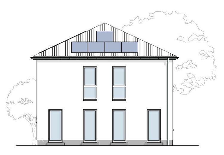 Ideal für junge Familien - Stadtvilla bauen / Inclusive Grundstück – Ansicht West