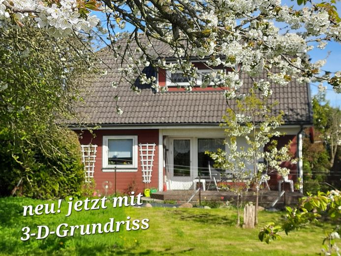 Skandinavisches Einfamilienhaus nahe dem Vogelpark und der Ostseeküste in M-V – Westansicht