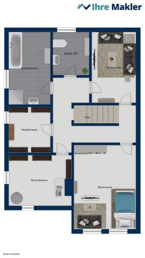 Einfamilienhaus mit Garage – Keller
