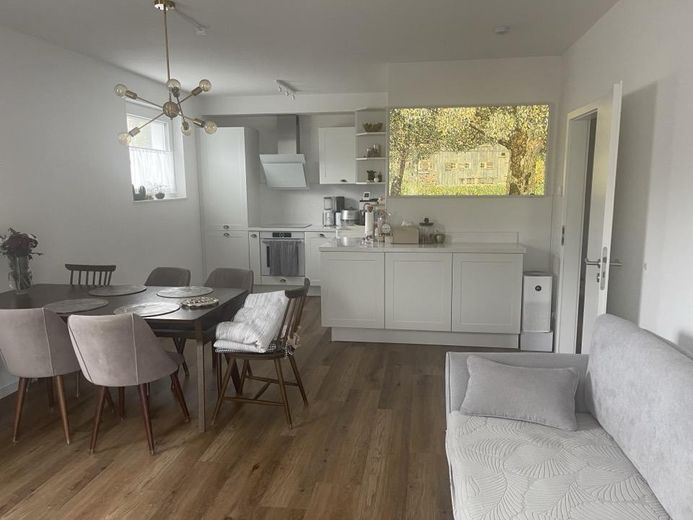 Wohnzimmer mit küche