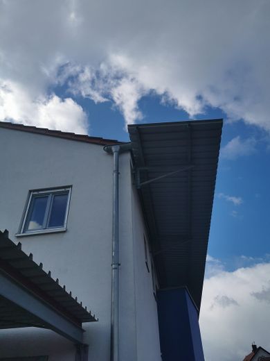 Untersicht Vordach Nordseite
