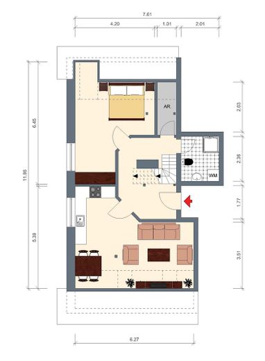 Grundriss (untere Ebene)