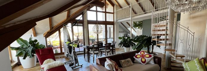 Wyjątkowe mieszkanie o powierzchni 187 m², z tarasem na dachu i balkonem od strony południowej – Wohnzimmer 