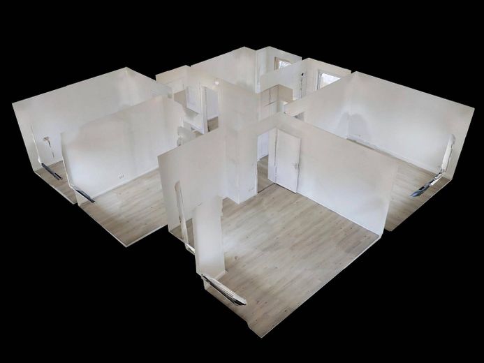 Ein perfektes Familiennest: Moderne 4-Zimmer-Wohnung mit BALKON und Tageslichtbad – 3D-Ansicht Grundriss