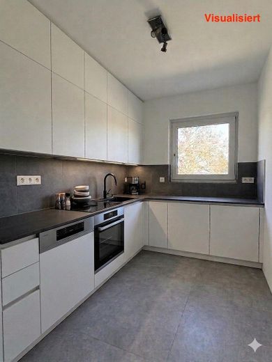 Ubicación perfecta, renovada con materiales de alta calidad: exclusivo apartamento de 3 habitaciones – Küche visalisiert