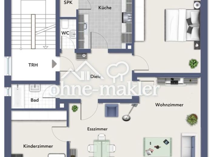 Wunderschöne sanierte 4,5 Zimmer Wohnung in ruhiger Lage von Hagen-Haspe – Foto 1