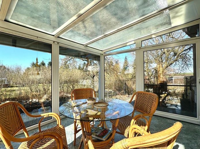 HORN IMMOBILIEN ++ Einfamilienhaus mit vielen Extras in Güterberg bei Strasburg, ruhige Lage! – Wintergarten