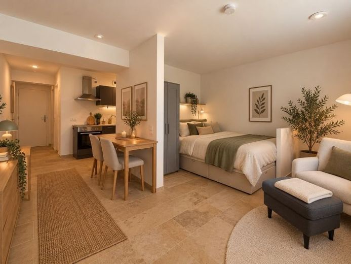 Modernes 1-Zimmer-Apartment mit Terrasse in zentraler Innenstadtlage – Foto 1