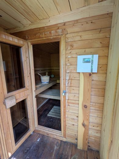 Sauna in Saunawagen