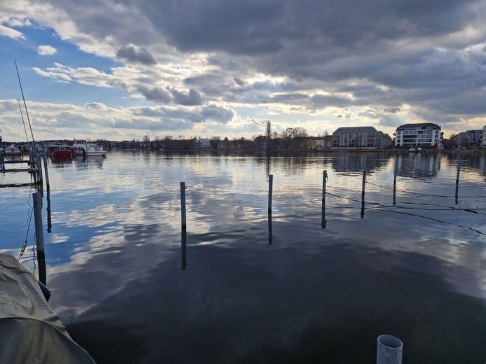 Dahme-Blick vom Bootssteg 