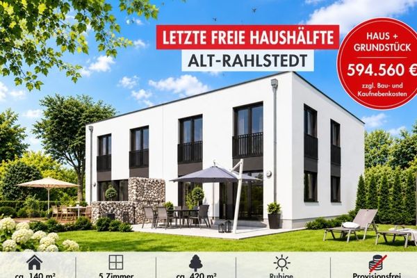 Letzte freie Haushälfte! Ihr neues Zuhause in begehrter Lage von Alt-Rahlstedt
