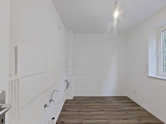 Moderne 2-Zimmer-Wohnung mit BALKON und einer durchdachten Raumaufteilung – Ansicht I: Küche