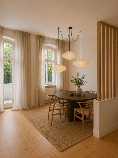 Kernsaniertes 47qm Altbauapartment mit Balkon an der Grenze Prenzlauer Berg/Pankow – Mögliche Einrichtung
