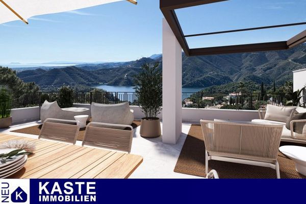 निजी छत की टैरेस और समुद्र-दृश्य वाला पेंटहाउस – Andalucía Garden Residences, Istán/Marbella