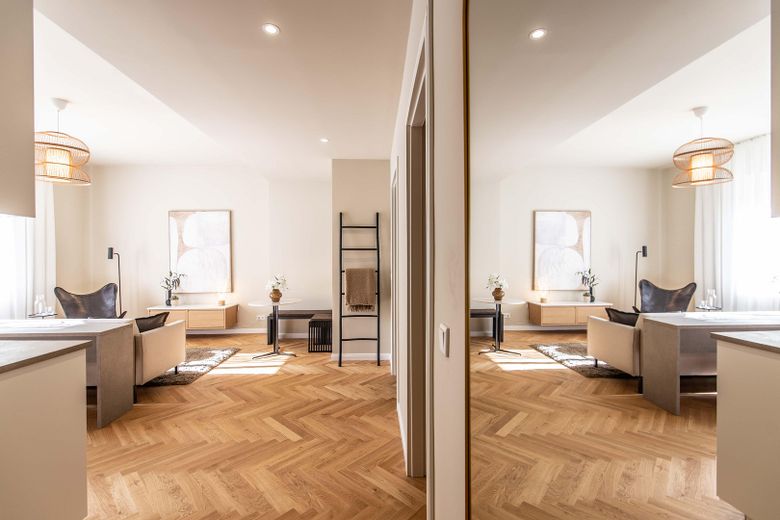 Flur Blick Wohnzimmer 