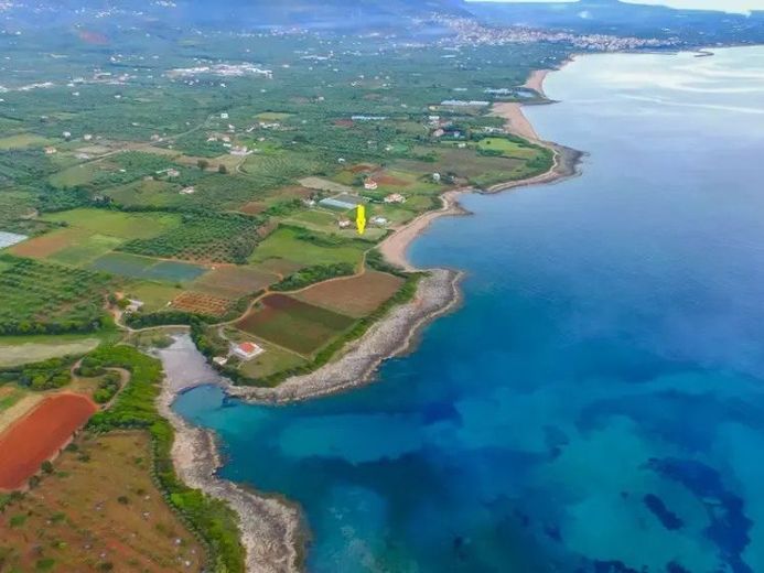 Traumhaftes Strandgrundstück, Westküste Peloponnes Griechenland – Foto 1