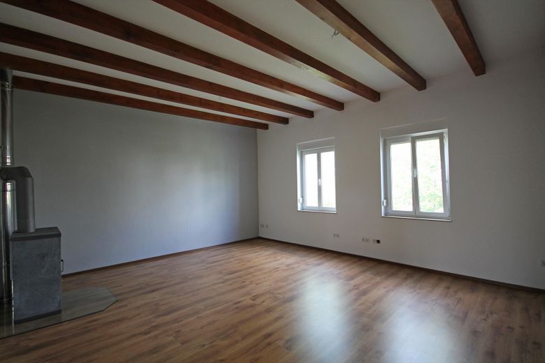 Appartement au dernier étage avec grande terrasse et cheminée !!! – Wohnzimmer