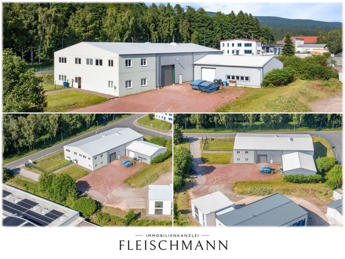 Moderne Gewerbeimmobilie: klimatisierte Halle + Einliegerwohnung – neuer Preis: 600.000 €! – फोटो 1