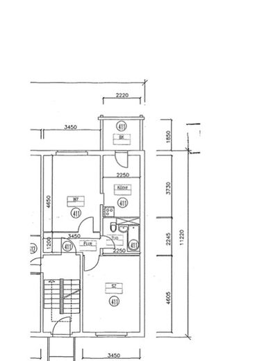 Appartamento di 2 locali al piano rialzato in Lichtenberg urbano – Grundriss
