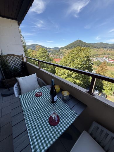 Appartment mit traumhafter Aussicht  im Sternedorf Baiersbronn – Balkon mit Traumaussicht