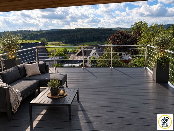 Mehrfamilienhaus mit Südlage und traumhaftem Ausblick – Beispiel für Balkon OG