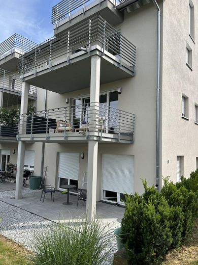 Living with panoramic views of the Schönbuch in Pliezhausen-Rübgarten – Gartenansicht 