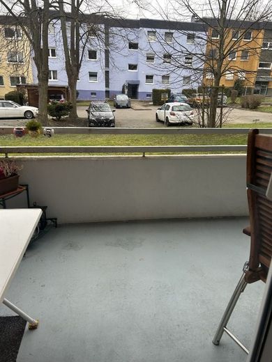 Vermietete Erdgeschosswohnung in Dortmund Aplerbeck zu verkaufen. – Ausblick Balkon