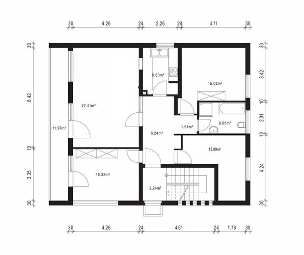 Maison bifamiliale avec jardin mature + 2 garages dans un bon emplacement, sans commission pour l’acheteur – Grundriss Obergeschoss