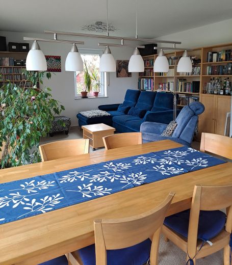 Esszimmer mit Wohnzimmer