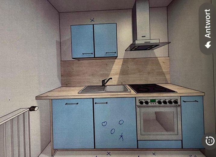 Topsanierte 3-Raum-Wohnung mit Balkon und sehr schöner Einbauküche – Küche