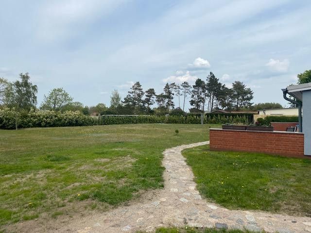 Wiese am Gebäude