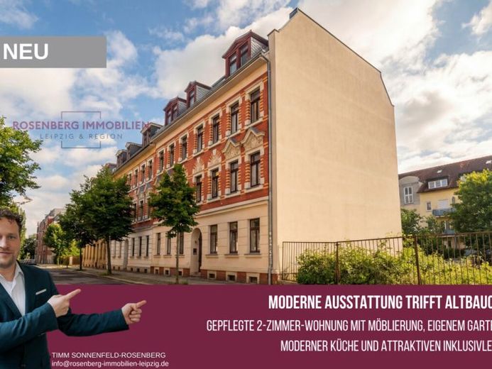 Möblierte 2-Raumwohnung mit Balkon und eigenem Garten in Leipzig-Mockau-Süd – Foto 1