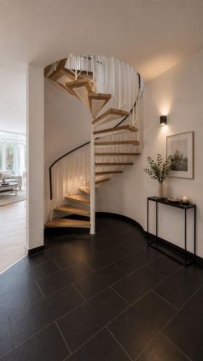 Helle & klimatisierte Maisonettewhg. mit neuer Küche & Wintergarten - Erstvermietung nach Sanierung – Treppe (KI-Ansicht)