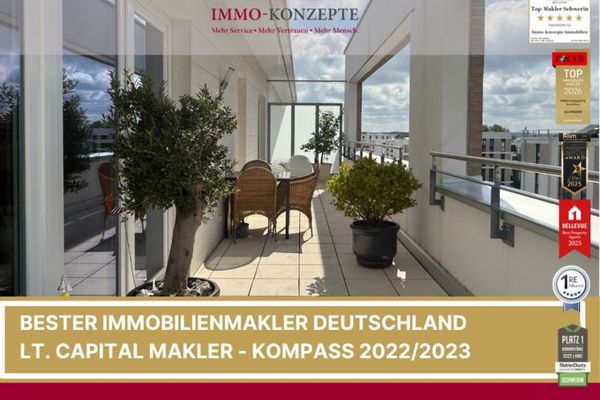 Attraktives Penthouse über den Dächern der beliebten Werdervorstadt