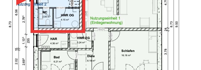 Grundriss EG (Wohnungsflur)
