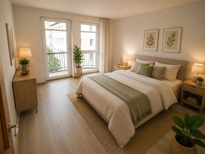 Schlafzimmer visualisiert