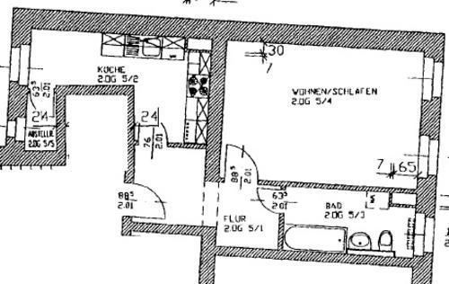 * Großzügige 1-Zimmer mit neuem Laminat und Wannenbad im Zentrum! * – muell26