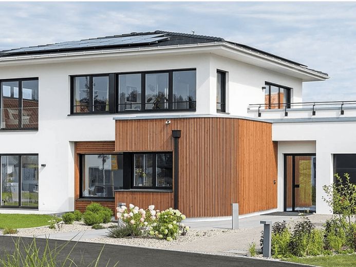 Dernier terrain de villa urbaine avec vue dégagée sur la verdure – Photo 1